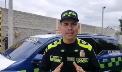 Coronel Andrés Serna, comandante de la Policía del Magdalena.