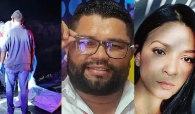 Los periodistas Leiner Montero y Dilia Contreras.