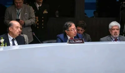 El Presidente Gustavo Petro en el Consejo Presidencial Andino.