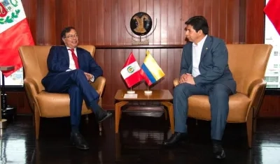Los Presidentes de Colombia, Gustavo Petro, y de Perú, Pedro Castillo.