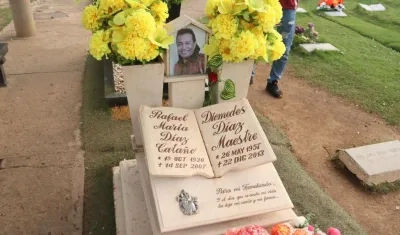 Tumba de Diomedez Díaz. 