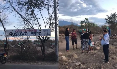 Asentamiento 'Gustavo Petro'.