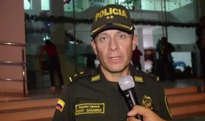 General Henry Sanabria, director de la Policía Nacional.
