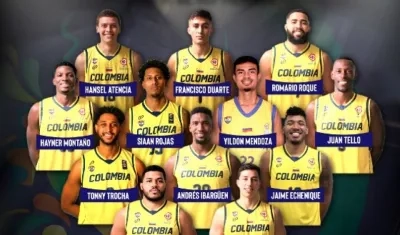 El seleccionado colombiano en AmeriCup.