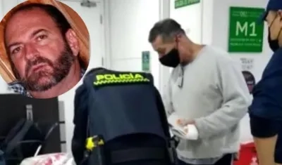 Javier Alfredo Valle cuando arribó a Colombia. En el recuadro, Alfredo Correa.