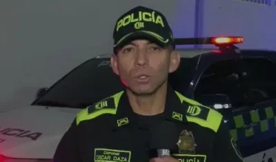 Coronel Óscar Daza, Comandante Operativo de la Policía Metropolitana de Barranquilla.