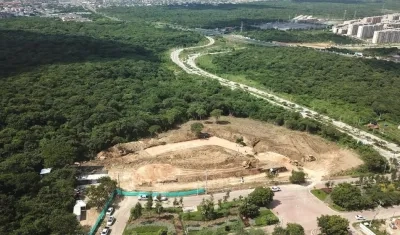 Panorámica de lo que será el escenario.