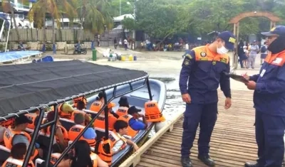 Controles de la Dimar a las embarcaciones.