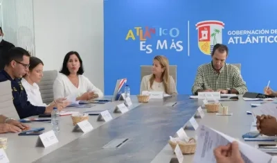 Gobernadora Elsa Noguera en la instalación del Consejo Departamental de Turismo.