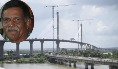 Guillermo Rodríguez desapareció en el río debajo del antiguo puente Pumarejo. 