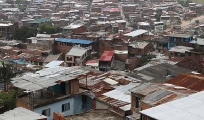 Panorámica del barrio Los Comuneros de Cali, en donde fue asesinado un menor.