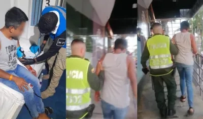 El turista fue auxiliado por la Policía de Cartagena.