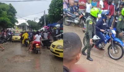 Lugar donde se registró el homicidio en el barrio Santo Domingo. 