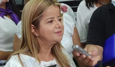 Elsa Noguera, gobernadora del Atlántico. 