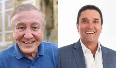 Senador Rodolfo Hernández y Juan Carlos Cárdenas, alcalde de Bucaramanga.