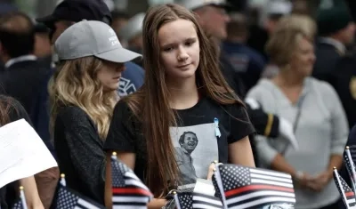 Emotiva ceremonia en conmemoración de los 21 años de los atentados a las Torres Gemelas.