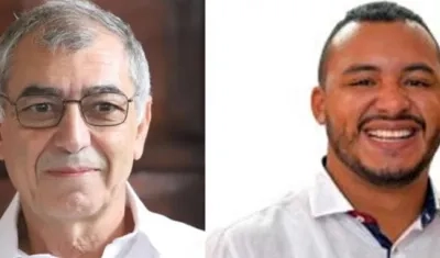 El alcalde William Dau y el condejal Javier Julio Bejarano