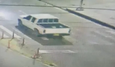 Camioneta que habría sido usada para perpetrar la masacre.