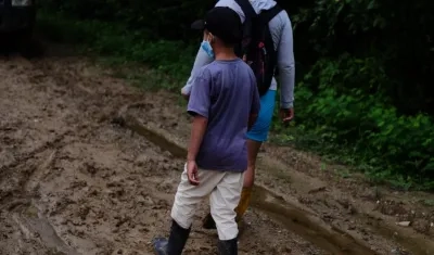 Habitantes del corregimiento Cantillera Chiquito.
