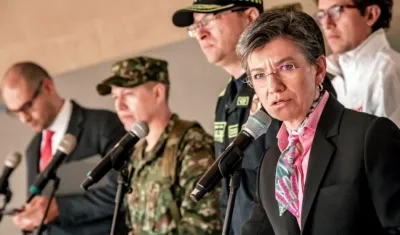 La Alcaldesa de Bogotá, Claudia López.