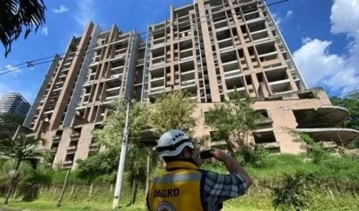 Uno de los edificios en crisis.