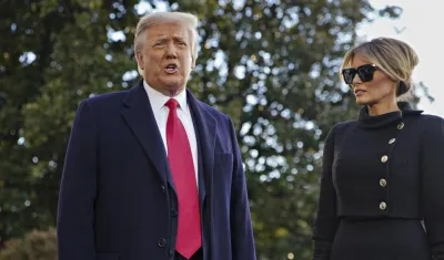 El expresidente Trump y su esposa Melania.