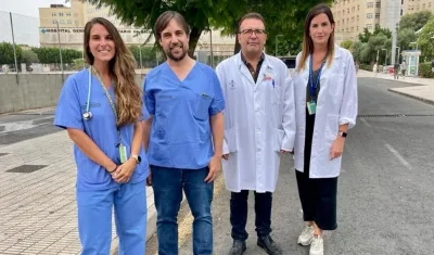 Lucía Guilabert, Enrique de Madaria, Pedro Zapater y Alicia Vaillo, del grupo de investigadores.