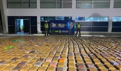 Incautación de cocaína en Barranquilla.