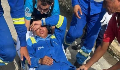 El contratista baleado.