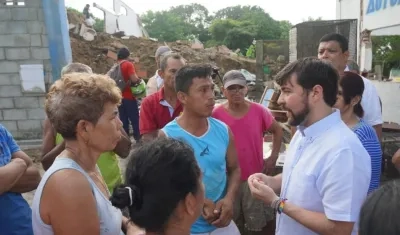 El Alcalde de Barranquilla, Jaime Pumarejo.