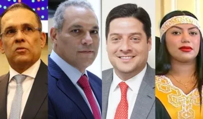 Efraín Cepeda, José David Name, Mauricio Gómez y Marta Peralta.