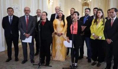 La Ministra de Minas, Irene Vélez, cuando oficializaba el plan para reducir las tarifas de energía.