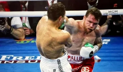 Saúl 'Canelo' Álvarez, boxeador mexicano. 
