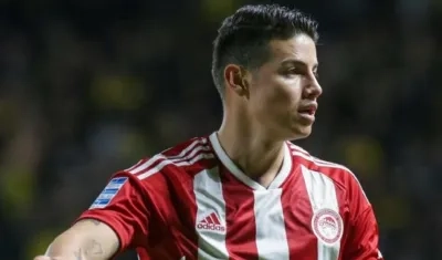 James Rodríguez, jugador colombiano. 