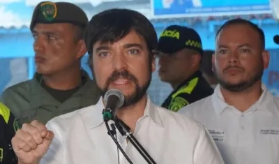 El Alcalde de Barranquilla, Jaime Pumarejo.