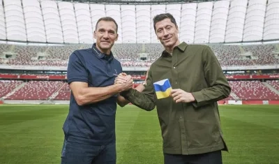 Andriy Shevchenko y  Robert Lewandowski.