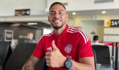 Yeison Gordillo, jugador de Junior. 