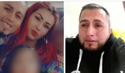 Leydy Paola Martínez Villalobos y su esposo Jhon Bernal en una foto de archivo,