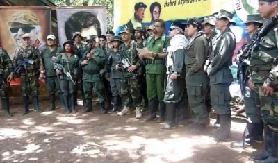 Imagen de archivo de los miembros de la 'Segunda Marquetalia'.