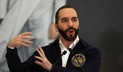 El presidente de El Salvador, Nayib Bukele.