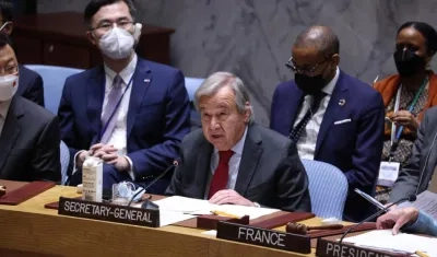 El secretario general de la ONU, António Guterres. 