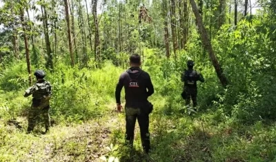 Predio ocupado para la extinción de dominio.