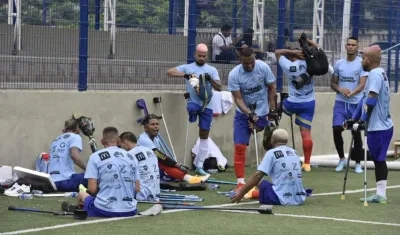 Jugadores de la Selección Colombia de Amputados. 