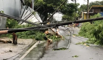 Daños en Puerto Rico.