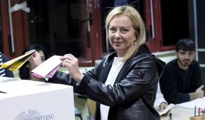 Giorgia Meloni, la gran triunfadora en las elecciones en Italia.