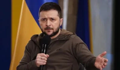 El presidente de Ucrania, Volodímir Zelenski.