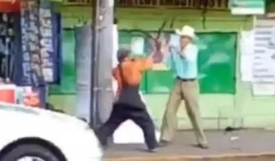 Escena del enfrentamiento.