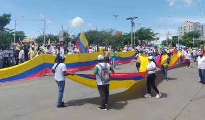Marchas en Barranquilla.