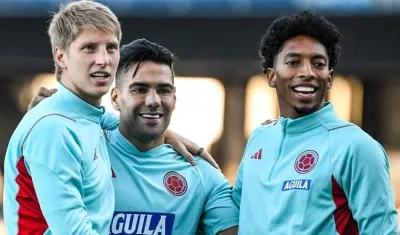 Andrés Llinás, Falcao García y Johan Mojica. 