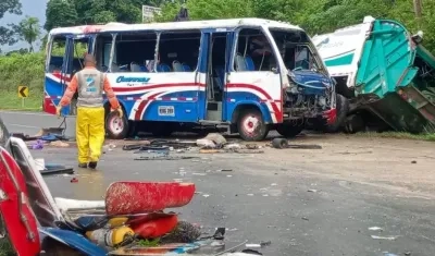 Vehículos involucrados en la tragedia.